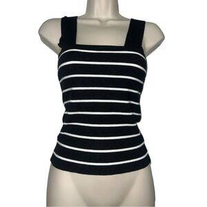SHEIN Black and White Striped Garment